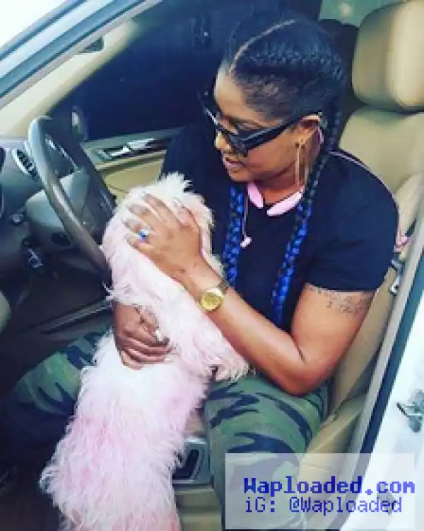 Actress Angela Okorie mourns her dog who died today